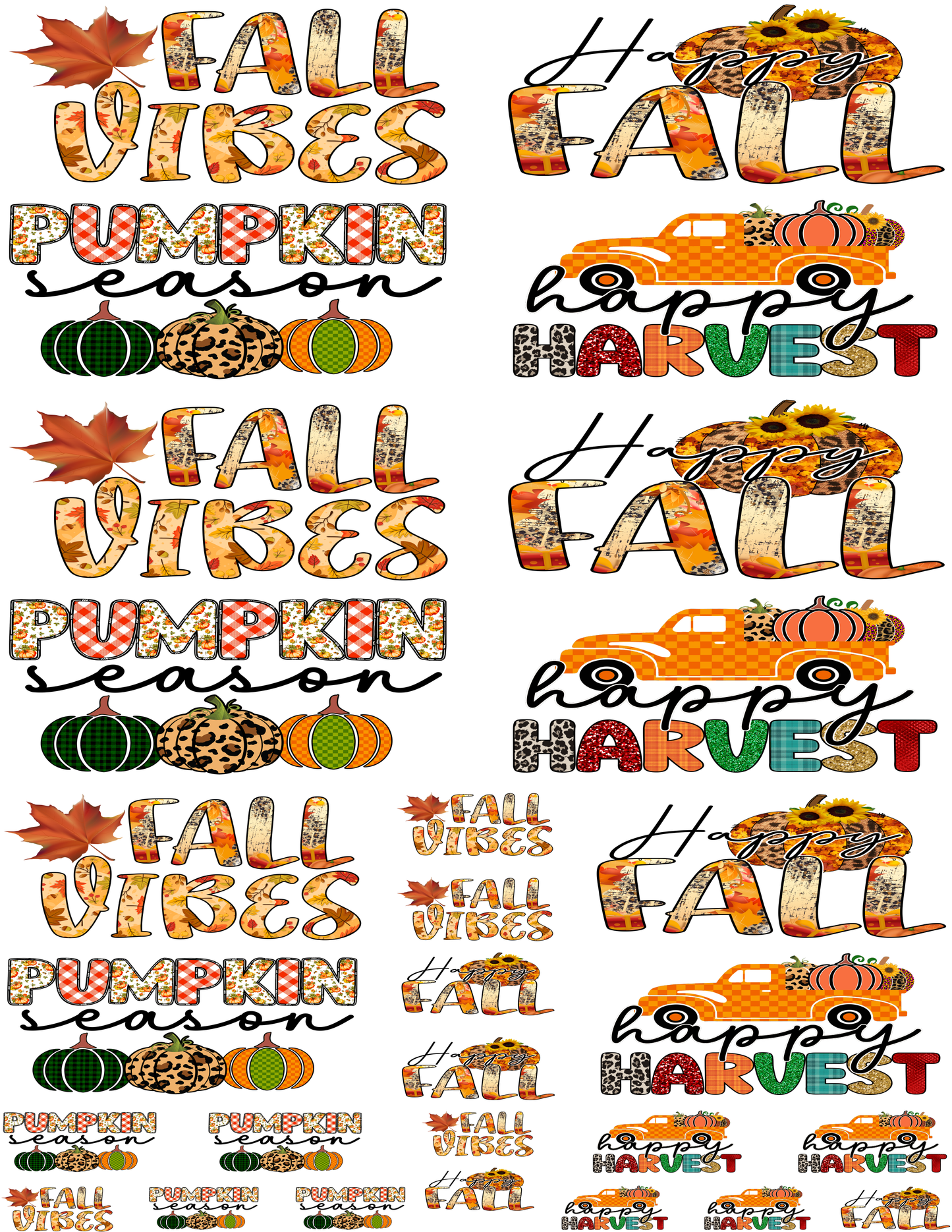 Gang Sheet - Fall Vibes