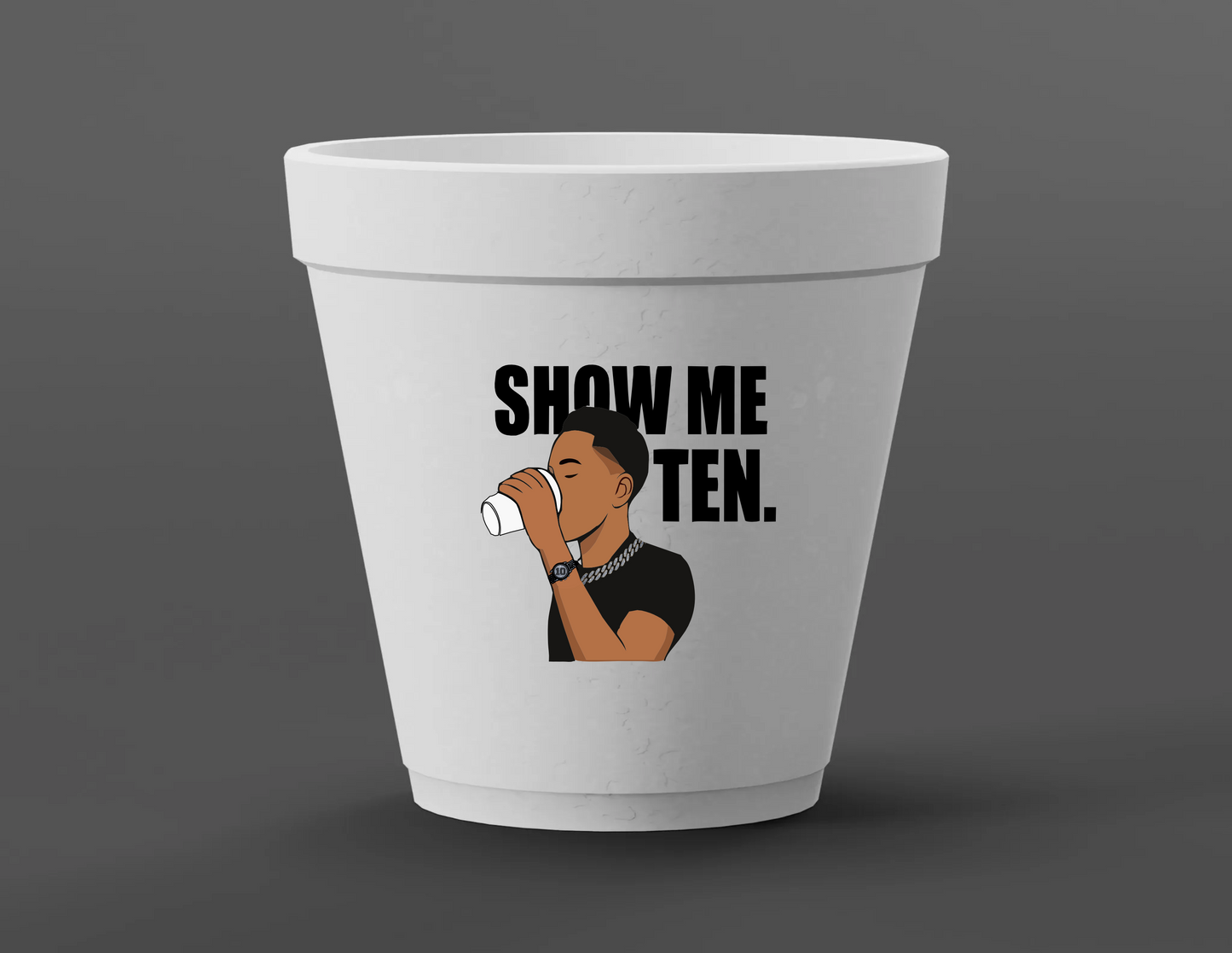 Show Me 10 Foam Cups