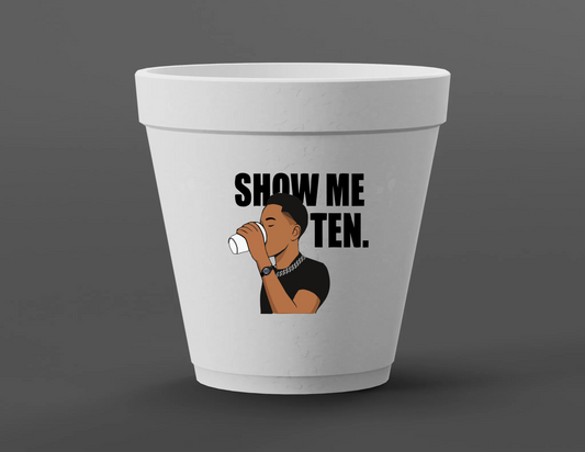Show Me 10 Foam Cups
