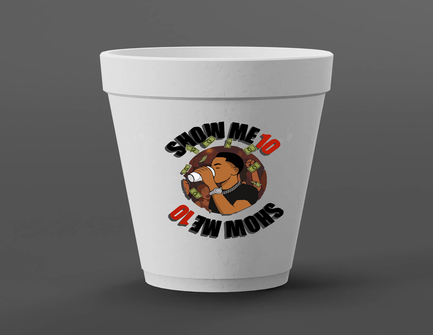 Show Me 10 Foam Cups