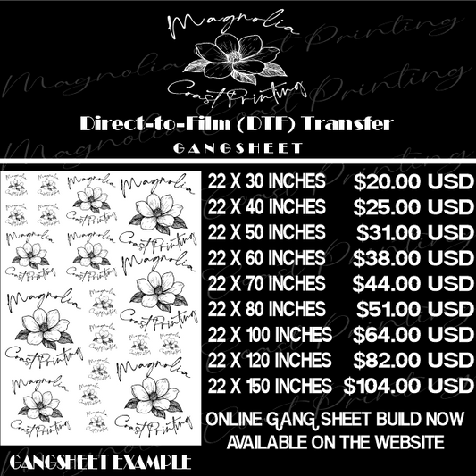 Custom DTF Gang Sheet