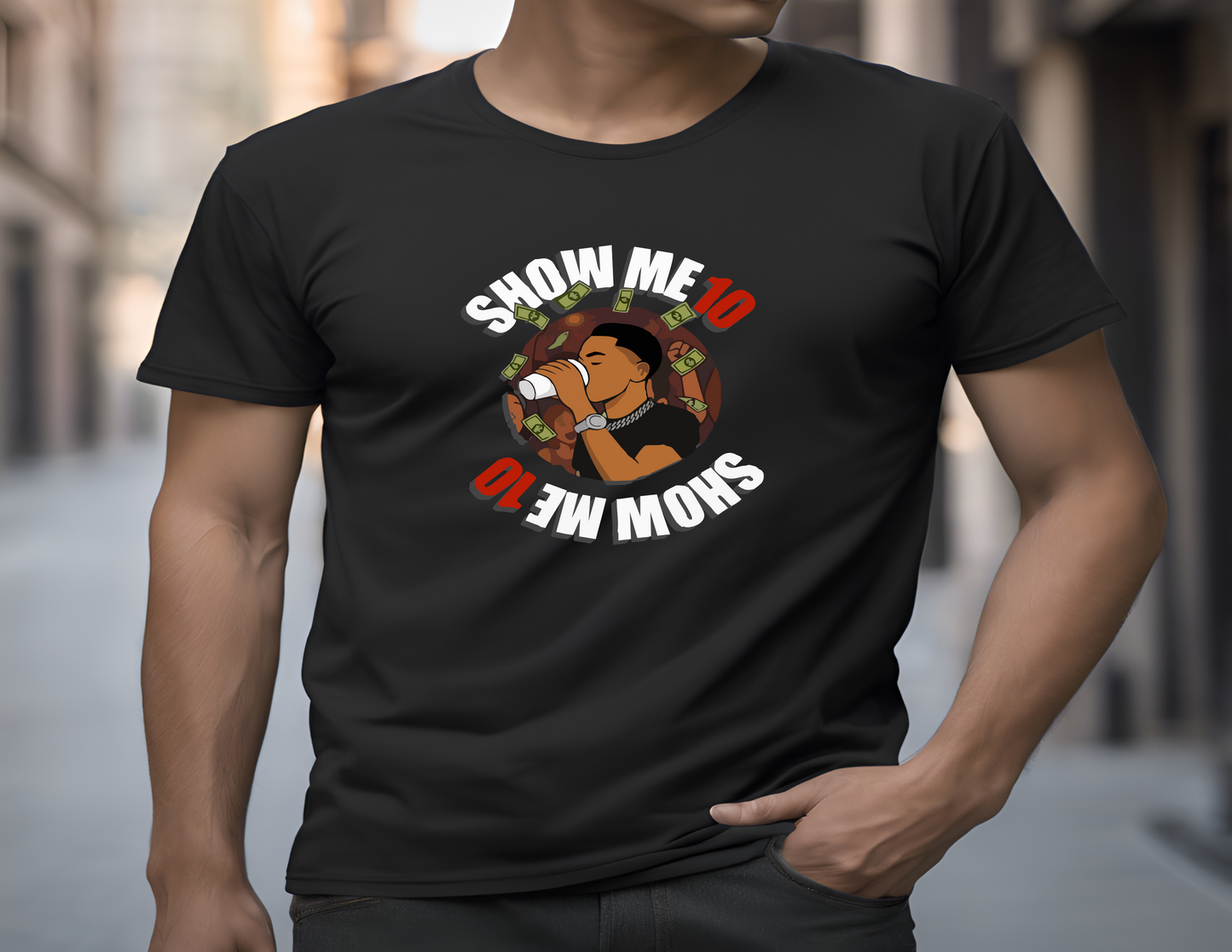 Show Me 10 Black T-Shirt