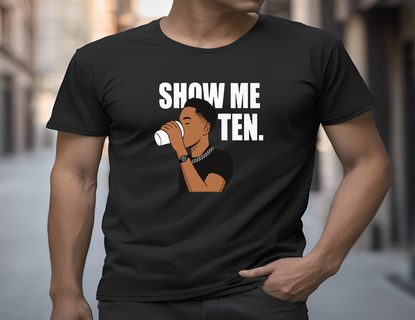 Show Me 10 Black T-Shirt